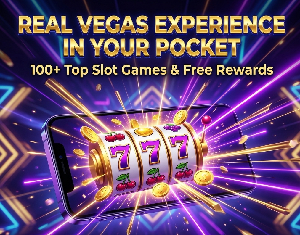Real Vegas experience in your pocket — 100+ top slot games and free rewards